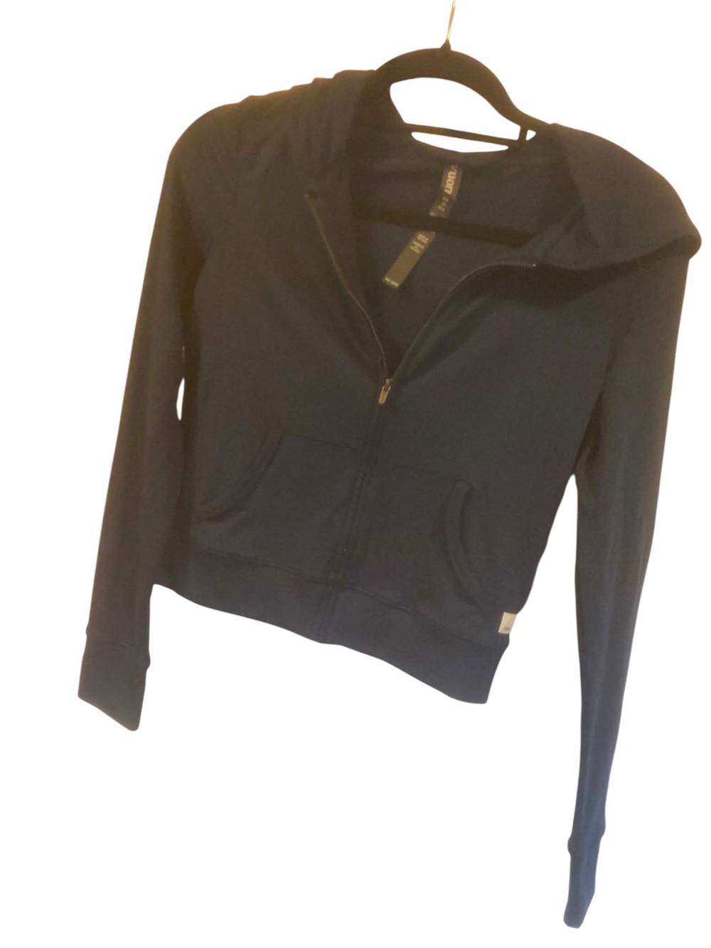NWT Vuori Halo Mini Full Zip Hoodie BLUE COAST HEATHER Size XS